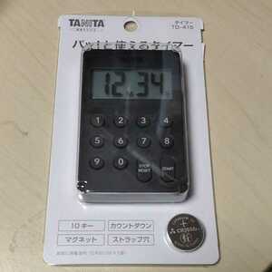 ◎TANITA デジタルタイマー１００分計　TD-415 ブラック