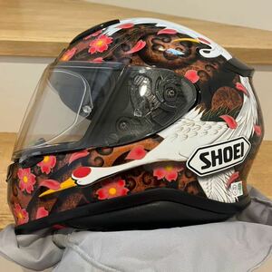 SHOEI ショウエイ Z-7 TRANSCEND トランセンド 受注 限定生産 モデル ゼット-セブン Z7 和柄 鶴 フルフェイスヘルメット Mサイズ