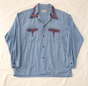 50s 60s Nofade vintage Western shirt ウエスタンシャツ アメリカ ビンテージ シャツ 柄 pilgrim towncraft sears コットン レーヨン