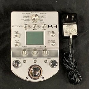 ZOOM A3 ズーム アコースティックプリアンプ/マルチエフェクター　ACアダプタ付き★動作品