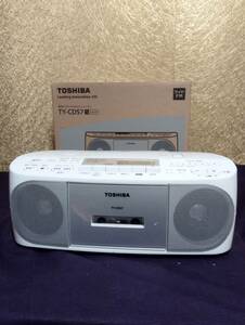 TOSHIBA 東芝 CDラジオ TY CＤＳ７AM FMラジオ ホワイト 
