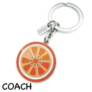 COACH｜コーチ キーリング【アクティ】オレンジ フルーツ シルバーカラー キーホルダー ブランド a494et
