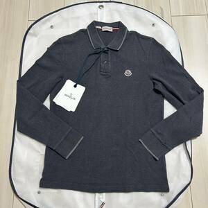 【破格最安値】MONCLER モンクレール　長袖ポロシャツ　グレー　S