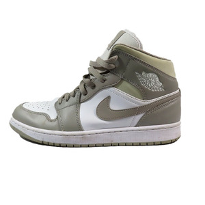 ナイキ NIKE Air Jordan 1 Mid Linen エアジョーダン1 ミッド リネン ハイカットスニーカー 靴 554724-082 28cm メンズ