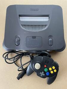 任天堂 64 ニンテンドー 64 NINTENDO 64 ブラック コントローラー1個付 電源アダプタ無 ジャンク品