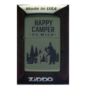 ジッポー オイルライター Happy Camper Z221-104598&ギフトボックスセット（オイル＋フリント+BOX）