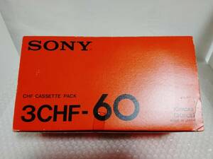 未開封+輸送箱+廃盤品　SONY　3CHF-60　10PACKS　30PCS.　ソニー　カセットテープ　CHF-60 ×30本 （3本パック×10）