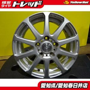 【中古】送料無料 トピー工業 Team Sparco 15インチ 15-6.0 +45 5H 112 シルバー アルミ ホイール 4本セット