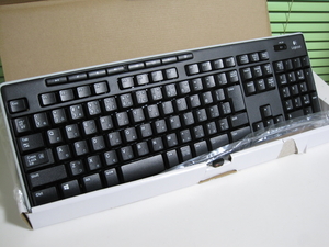 ★Junk PC Parts★ 未使用に近い☆彡 Logicool K270BK ワイヤレス キーボード ＞USB接続のレシーバー付＜-即決有!!