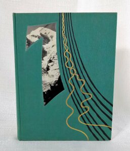 美しいブックデザイン モンブラン 登山 洋書 1960年 Mont-Blanc aux Sept Vallees/Roger Frison-Roche + Pierre Tairraz 山小屋/山岳/登頂
