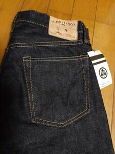 未使用 桃太郎ジーンズ MOMOTARO JEANS LOT MFJE06054S COTTON100% 32インチ デニム色 岡山児島 MADE IN JAPAN