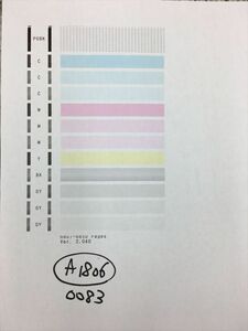 【A1806】プリンターヘッド ジャンク 印字確認済み QY6-0083 CANON キャノン PIXUS MG6330/MG6530/MG6730/MG7130/MG7530/MG7730/iP8730