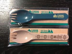 非売品 ノベルティ LOGOS ロゴス Split Spoon 先割れスプーン 2種セット セブンイレブン