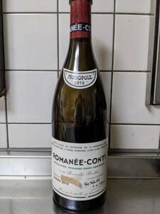 ロマネコンティ 2010 空き瓶 　DRC Romanee-Conti 空瓶　美品