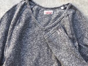 美品 ハリウッドランチマーケット ストレッチフライス カットソー 4/XL メンズ 長袖 Tシャツ チャコール