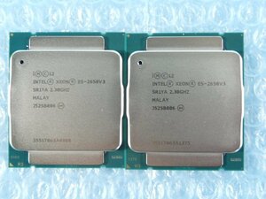 1KVG // 2個セット(同ロット) Intel Xeon E5-2650 V3 2.3GHz SR1YA Haswell-EP M1 Socket2011-3(LGA) 10-Core // Cisco UCS C220 M4 取外