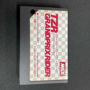 ソフトのみ MSX TZR GRANDPRIX RIDER リアルタイムライディングシミュレーション TZR グランプリライダー