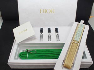 (734) 1円~ Dior メゾン ディオール ノベルティ 扇子 ラッキー 香水 6ml