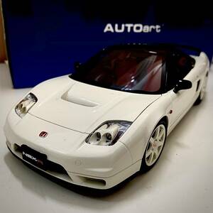 【TK0419】未使用 1円スタート AUTOart Honda NSX-R (NA2) Championship White 1/18 ホンダ ホワイト スポーツカー コレクション 美品