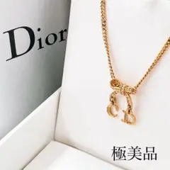 極美品＊ディオール dior CD チョーカー ネックレス ゴールド Y279