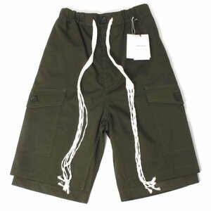 23ss WALES BONNER XALAM SHORTS KHAKI カーゴショーツ size44 カーキ 52-12-32-12001 ウェールズボナー カーゴパンツ ハーフパンツ