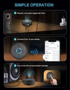 Bluetooth レシーバー 3D サラウンドサウンド 日本語取説なし 9
