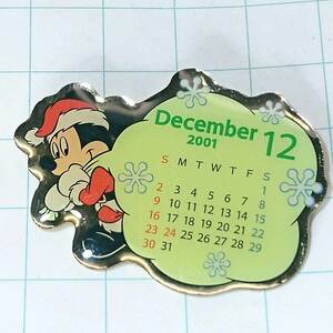 送料無料)ミッキーマウス カレンダー TDL ディズニー ピンバッジ PINS ピンズ A09513