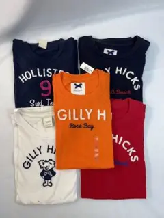 GILLY HICKS ギリーヒックス＆ホリスターTシャツ５枚 （未着用含む）