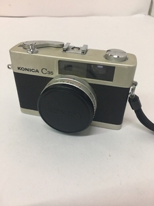 コニカ KONICA C35 フィルム カメラ レンジファインダー HEXANON f=38mm 1:2.8 コンパクト レトロ コレクション　動作未確認のためジャンク