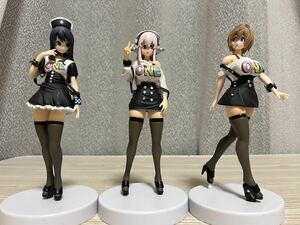 1円スタート　すーぱーそに子 第一宇宙速度 O プレミアム フィギュア 3種　コンプリート　まとめ売り　美少女　ジャンク品