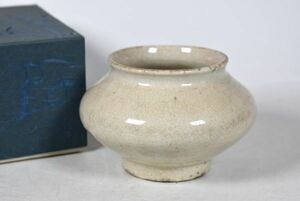 李朝　白磁壺　時代物 朝鮮 韓国 高麗 李朝 白瓷 壷 骨董品