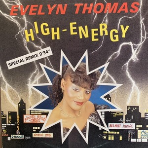 ◆ Evelyn Thomas - High Energy (Special Vocal Remix) ◆ ベルギー盤12INCH ディスコ!!