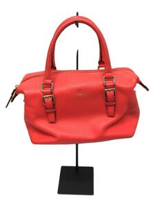 kate spade new york◆ハンドバッグ/レザー/RED/無地