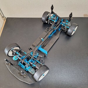 タミヤ　1/10 　TRF419 レーシングカー　中古　シャーシ、ラジコン　ジャンク扱い、TAMIYA RC　ダブルカルダン、TRFダンパー