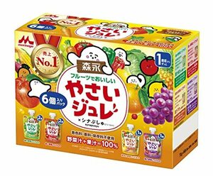 森永 フルーツでおいしいやさいジュレ 70g×6個パック [ 1歳頃から 4種 アソート 詰め合わせ ]