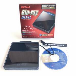 「一円スタート」BUFFALO BDXL対応 USB2.0用 ポータブル ブルーレイドライブ BRXL-PC6U2-BK「1円」AKI01_2345