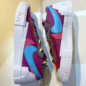新品 27.5cmm Nike × Sacai × Kaws Blazer Low ナイキ ブレーザー ロー Purple Dusk