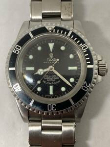 OH済・現状品／TUDOR submariner チュードル／サブマリーナ OLDムーヴメント cal.2472 ゴーストベゼル 黒文字盤 小薔薇サブ Ref.7016/0