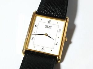 【Yi2☆】SEIKO/セイコー◇Chariot/シャリオ/5Y30-5060/SABQ035◇1988年製♂2針クオーツ/角/薄型/レア