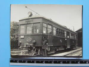 (J53)13 写真 古写真 電車 鉄道 鉄道写真 静岡 路面電車 121号