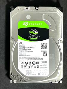 【送料無料】 ★ 4TB ★　ST4000DM004　/　Seagate BarraCuda 【 使用時間： 333 ｈ 】 2020年製　稼働少　3.5インチ 内蔵HDD　SATA600