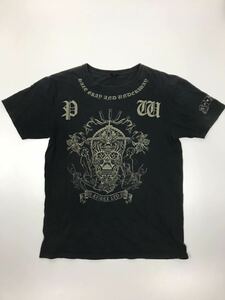 Tシャツ ブラック 古着 AVIREX 中田商会　XLサイズ　黒 