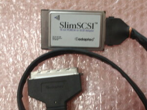 Adapatec-1 Adapatec製 PCMCIA　SCSIカード　SlimSCSI　FGT1460 