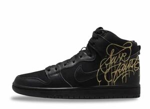 Faust Nike SB Dunk High "Black and Metallic Gold" 27.5cm DH7755-001