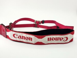 【B 並品】Canon キヤノン CPS プロストラップ 紅白 赤色(レッド)×白色(ホワイト) カメラ ストラップ プロスト 幅3８ｍｍ
