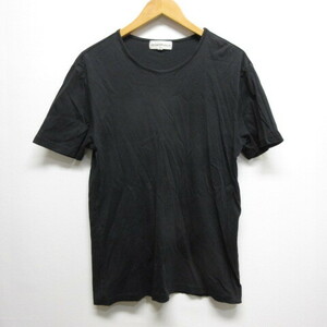 エンポリオアルマーニ EMPORIO ARMANI 半袖 クルーネック Tシャツ カットソー M 黒 ブラック バックロゴ 正規品 日本製 メンズ
