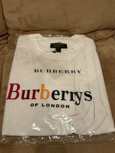 新品 激レア 2018ss Burberry rainbow logo tee バーバリー レインボー Tシャツ 白 Lサイズ