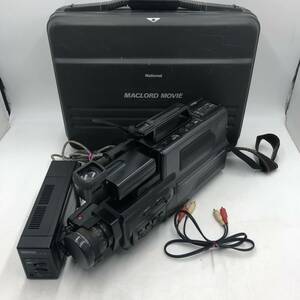 【通電確認】★National/ナショナル★VHSビデオ一体型カメラ　NV-M21　ACアダプター VW-AM2　マックロードムービー　ケース付き