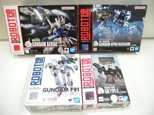 C5766★ROBOT魂 ガンダム 箱入 フィギュア 4箱セット まとめ売り 開封済中古