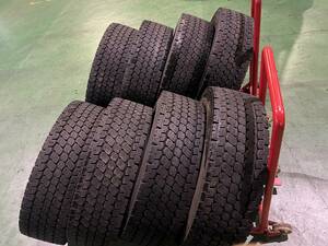 T19-3-12 ☆265/70R19.5 2019年 中古8本 11-10mm トーヨー M966 スタッドレス k320